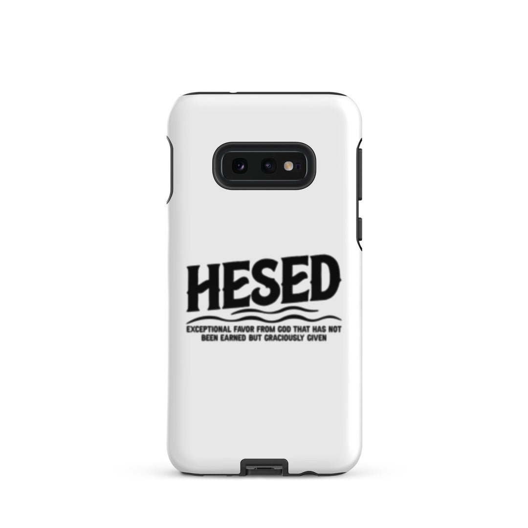 Christian Phone Case Hesed Exceptional Favor White for Samsung® Samsung® Phone Cases Glossy Samsung Galaxy S10e 