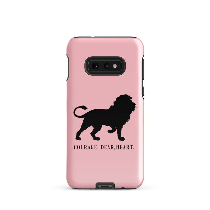 Christian Phone Case Courage Dear Heart Pink for Samsung® Samsung® Phone Cases Glossy Samsung Galaxy S10e 