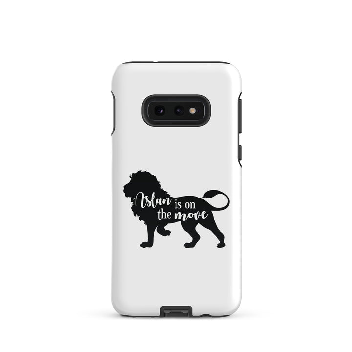 Christian Phone Case Aslan Is On The Move White for Samsung® Samsung® Phone Cases Glossy Samsung Galaxy S10e 