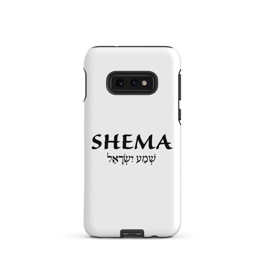 Christian Phone Case Shema Hebrew White for Samsung® Samsung® Phone Cases Glossy Samsung Galaxy S10e 