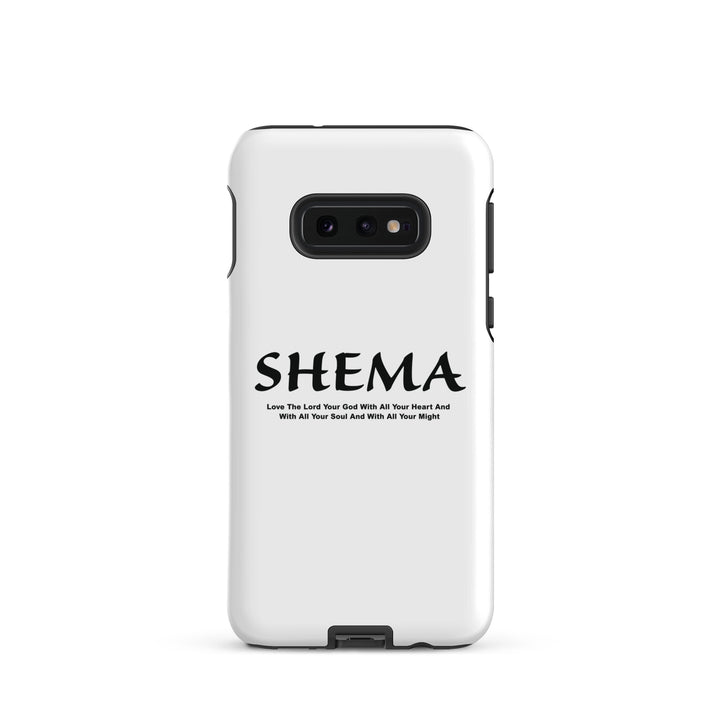 Christian Phone Case Shema Love The Lord White for Samsung® Samsung® Phone Cases Glossy Samsung Galaxy S10e 