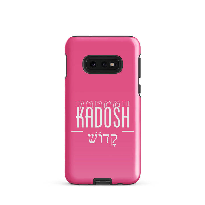 Christian Phone Case Kadosh Hebrew Pink for Samsung® Samsung® Phone Cases Glossy Samsung Galaxy S10e 