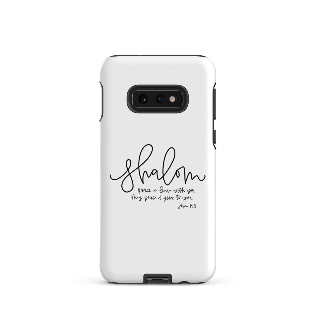 Christian Phone Case Shalom White for Samsung® Samsung® Phone Cases Glossy Samsung Galaxy S10e 