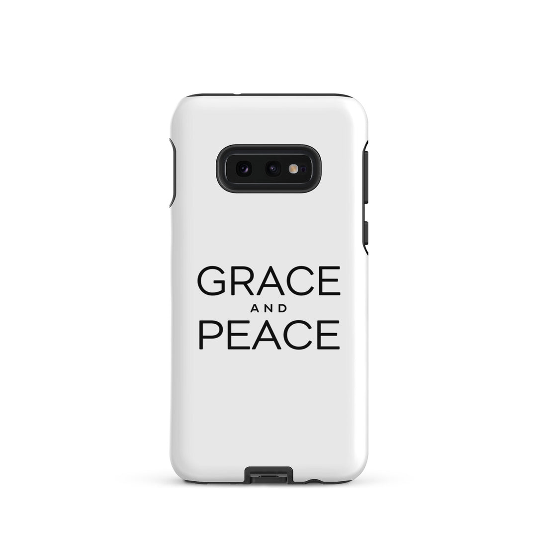 Christian Phone Case Grace and Peace White for Samsung® Samsung® Phone Cases Glossy Samsung Galaxy S10e 