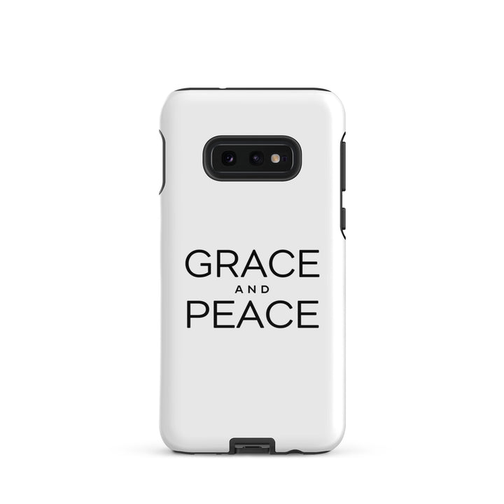 Christian Phone Case Grace and Peace White for Samsung® Samsung® Phone Cases Glossy Samsung Galaxy S10e 