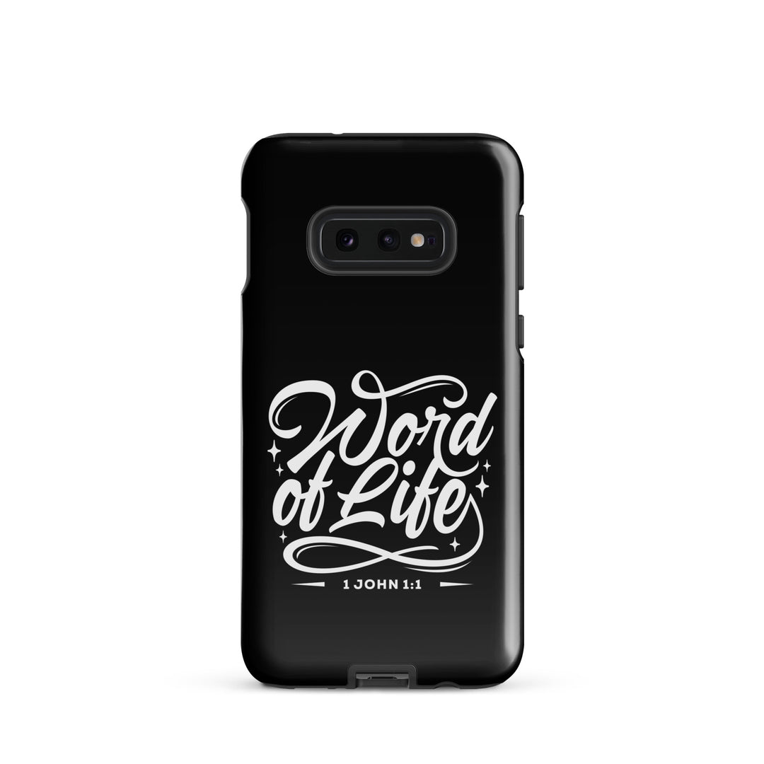 Christian Phone Case Word of Life Black for Samsung® Samsung® Phone Cases Glossy Samsung Galaxy S10e 