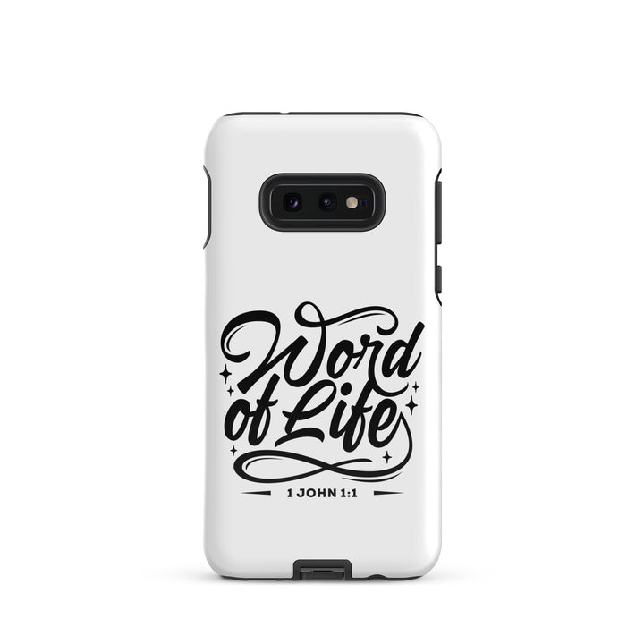 Christian Phone Case Word of Life White for Samsung® Samsung® Phone Cases Glossy Samsung Galaxy S10e 