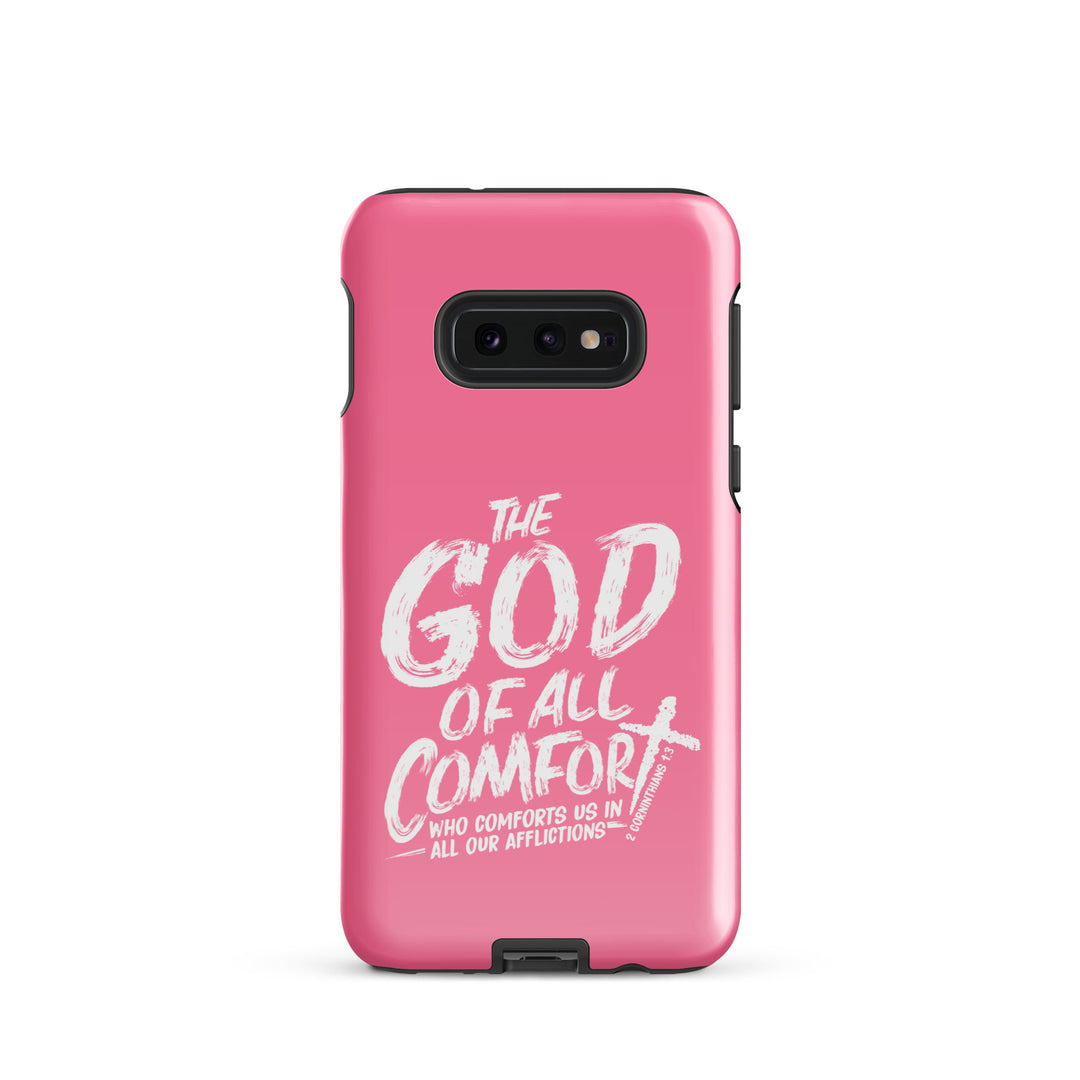 Christian Phone Case God of All Comfort Pink for Samsung® Samsung® Phone Cases Glossy Samsung Galaxy S10e 