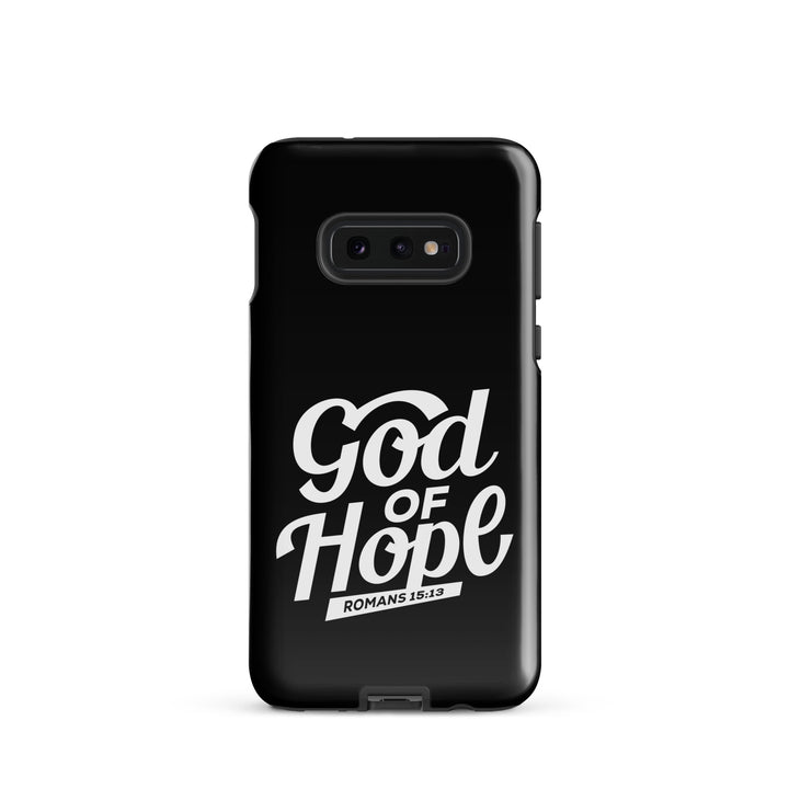 Christian Phone Case God of Hope Black for Samsung® Samsung® Phone Cases Glossy Samsung Galaxy S10e 