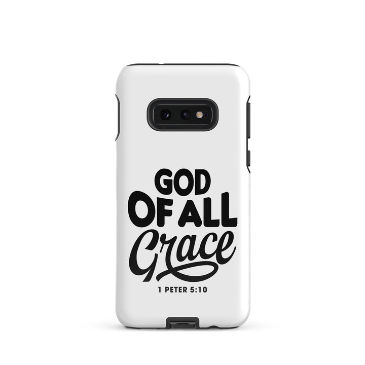 Christian Phone Case God of All Grace White for Samsung® Samsung® Phone Cases Glossy Samsung Galaxy S10e 