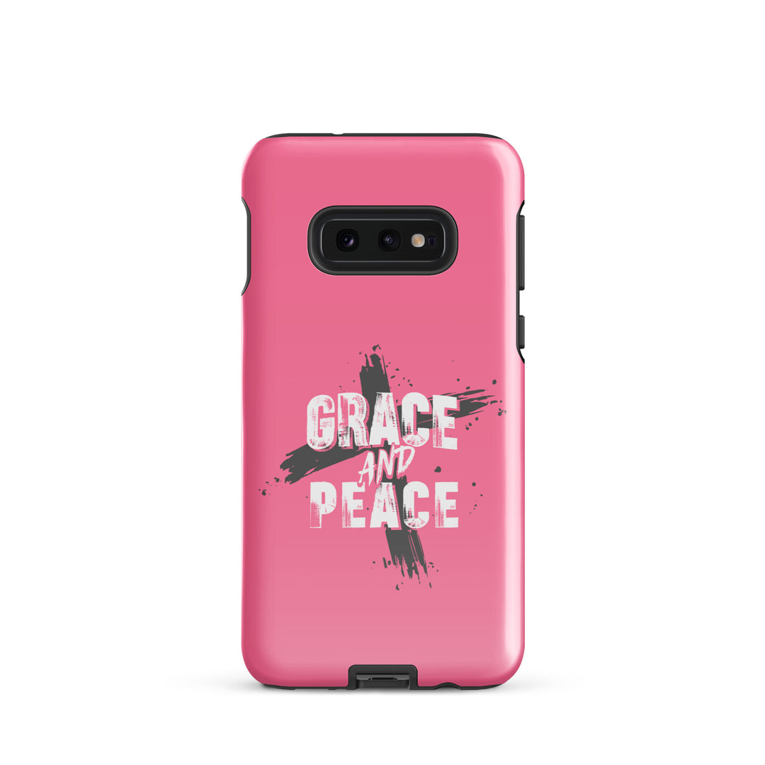 Christian Phone Case Grace and Peace Pink for Samsung® Samsung® Phone Cases Glossy Samsung Galaxy S10e 