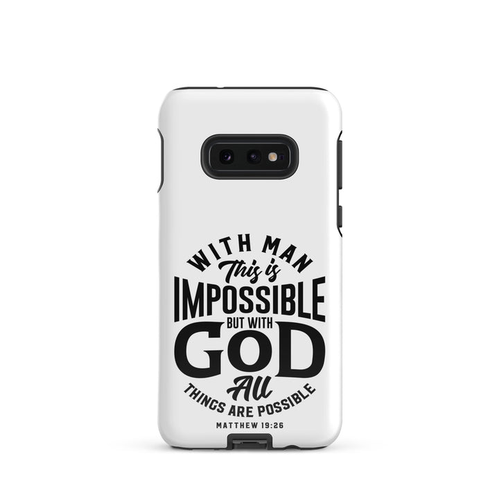 Christian Phone Case All Things Possible White for Samsung® Samsung® Phone Cases Glossy Samsung Galaxy S10e 