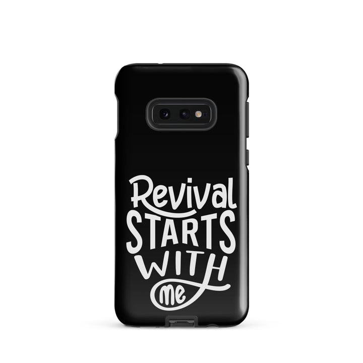 Christian Phone Case Revival Starts With Me Black for Samsung® Samsung® Phone Cases Glossy Samsung Galaxy S10e 