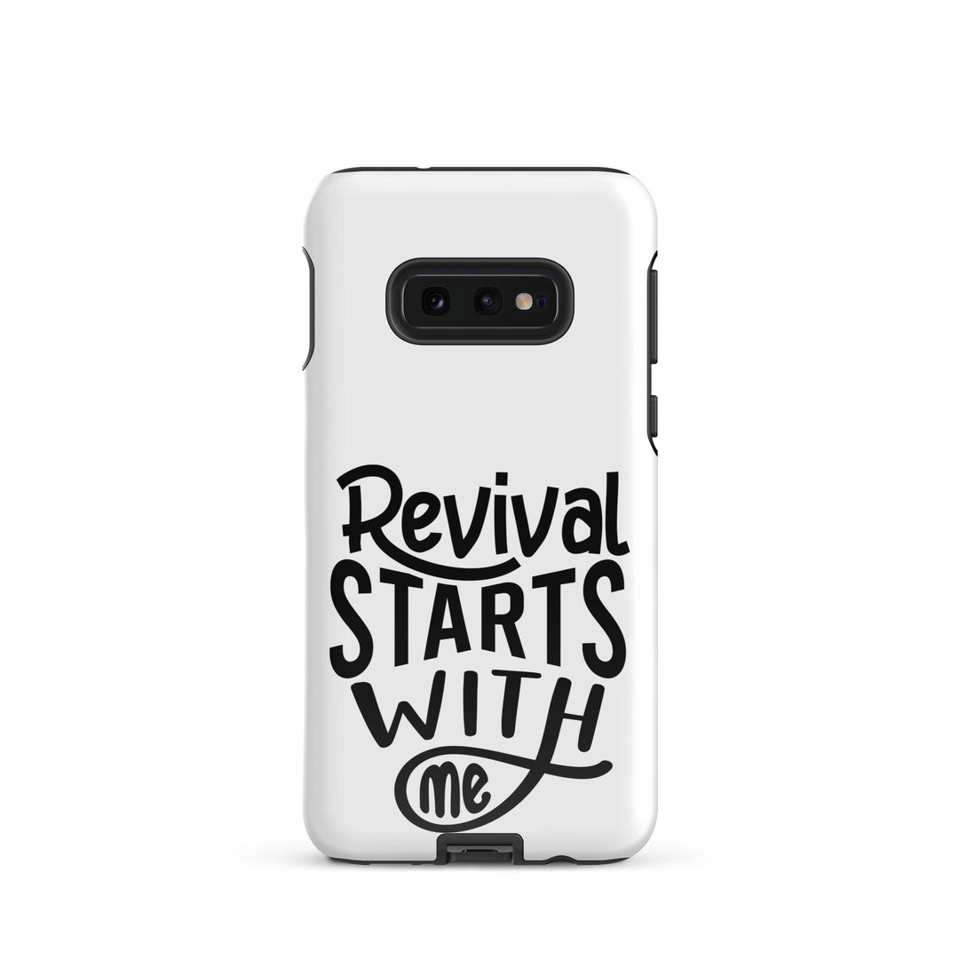 Christian Phone Case Revival Starts With Me White for Samsung® Samsung® Phone Cases Glossy Samsung Galaxy S10e 