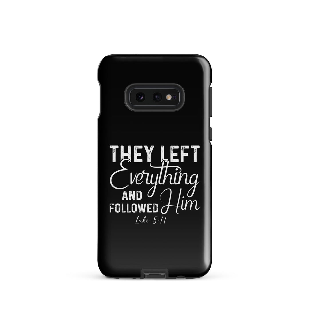 Christian Phone Case Left Everything Black for Samsung® Samsung® Phone Cases Glossy Samsung Galaxy S10e 