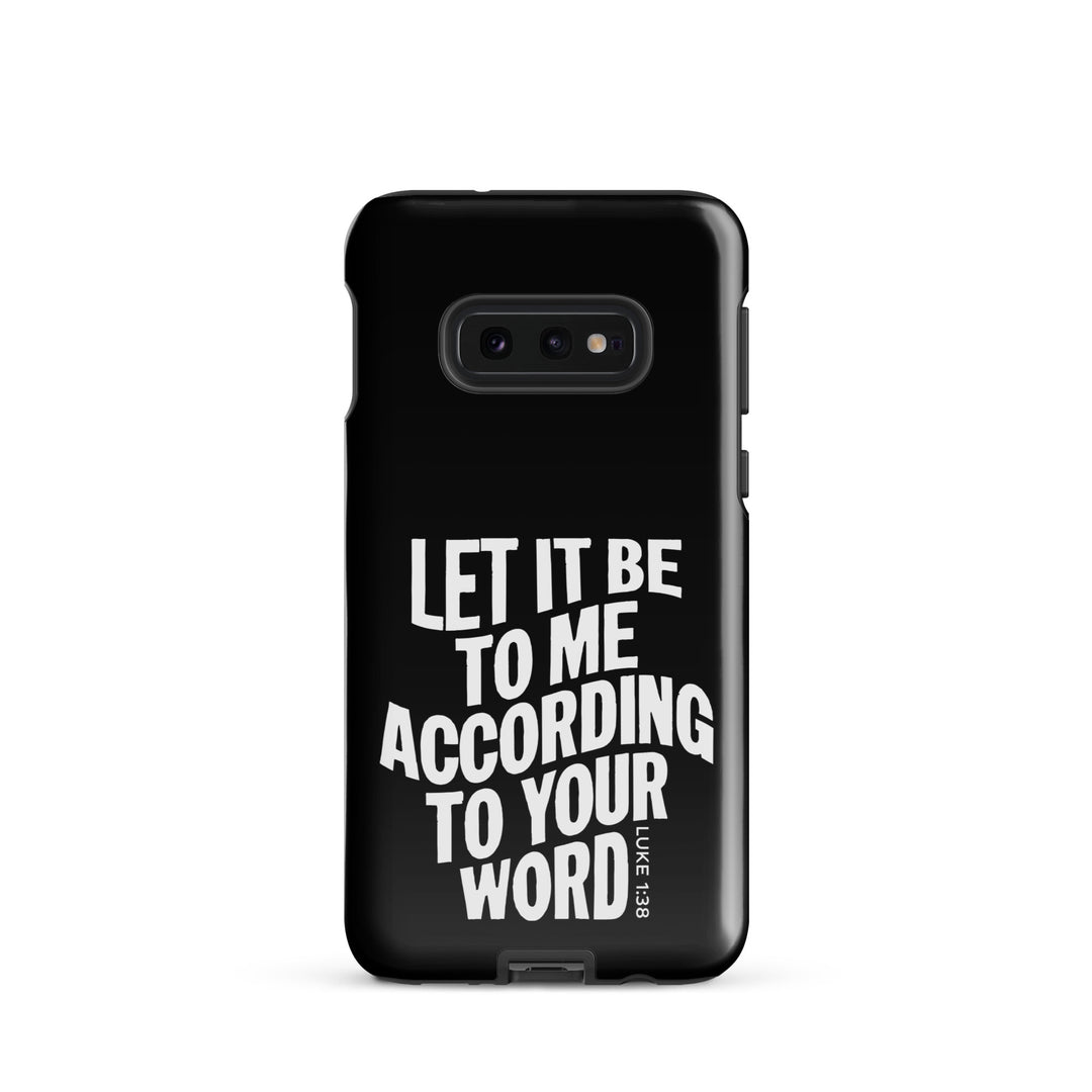 Christian Phone Case According To Your Word Black for Samsung® Samsung® Phone Cases Glossy Samsung Galaxy S10e 