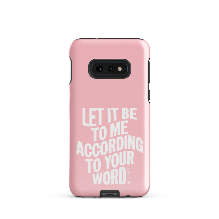 Christian Phone Case According To Your Word Pink for Samsung® Samsung® Phone Cases Glossy Samsung Galaxy S10e 