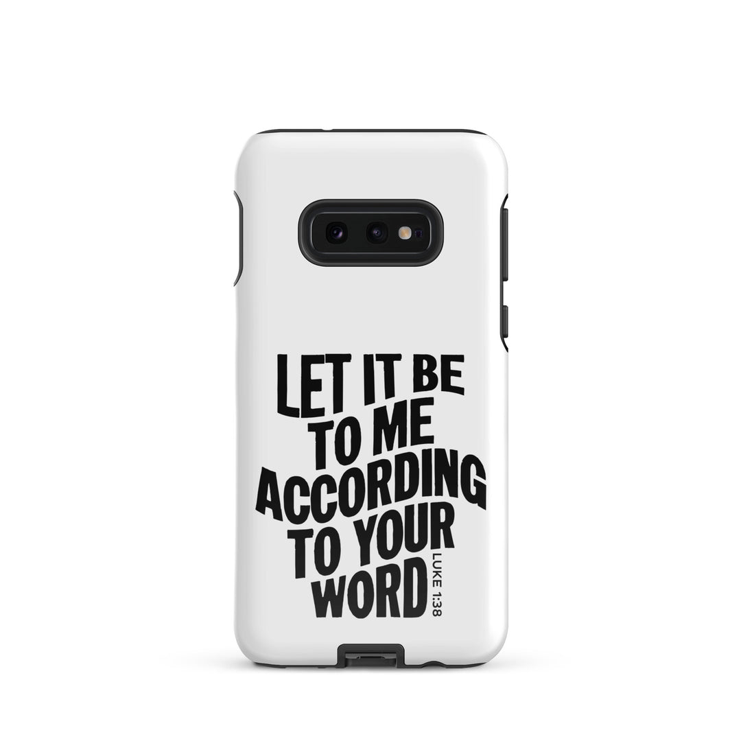 Christian Phone Case According To Your Word White for Samsung® Samsung® Phone Cases Glossy Samsung Galaxy S10e 