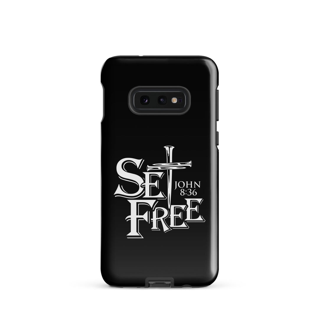 Christian Phone Case Set Free Black for Samsung® Samsung® Phone Cases Glossy Samsung Galaxy S10e 