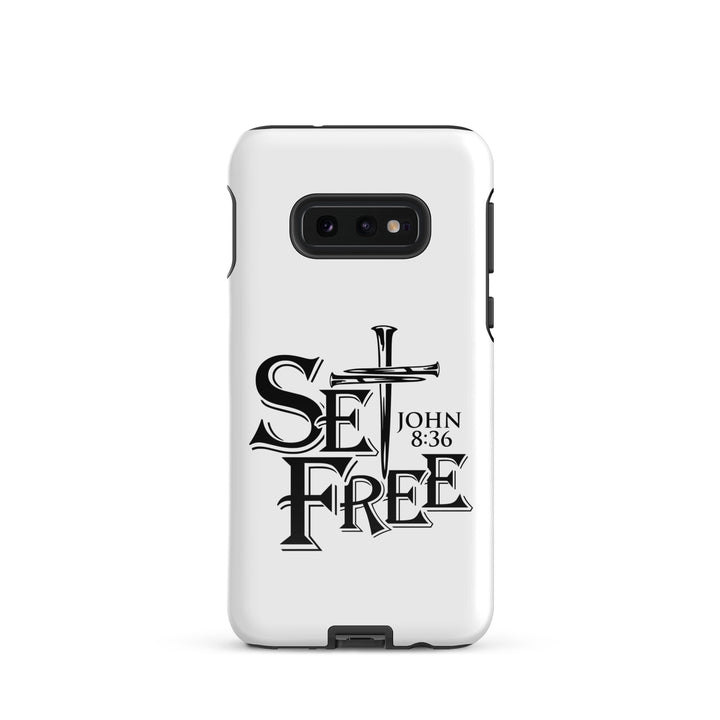 Christian Phone Case Set Free White for Samsung® Samsung® Phone Cases Glossy Samsung Galaxy S10e 