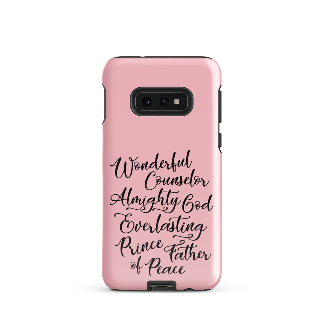 Christian Phone Case Wonderful Counselor Pink for Samsung® Samsung® Phone Cases Glossy Samsung Galaxy S10e 