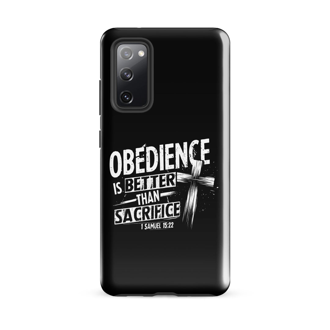 Christian Phone Case Obedience Is Better for Samsung® Samsung® Phone Cases Glossy Samsung Galaxy S20 FE 