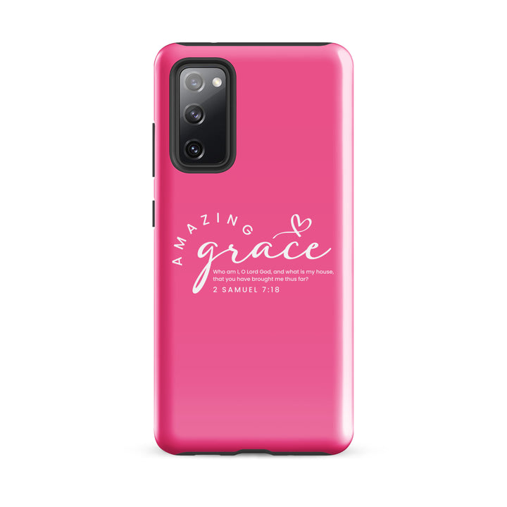 Christian Phone Case Amazing Grace Pink for Samsung® Samsung® Phone Cases Glossy Samsung Galaxy S20 FE 