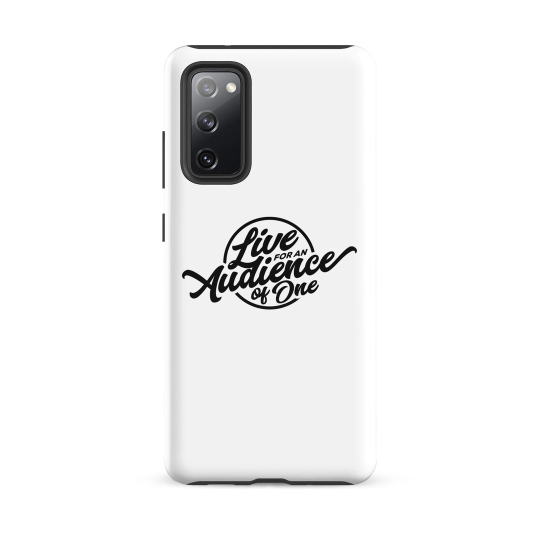 Christian Phone Case Audience of One White for Samsung® Samsung® Phone Cases Glossy Samsung Galaxy S20 FE 