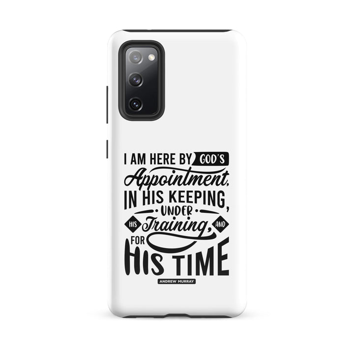 Christian Phone Case His Time White for Samsung® Samsung® Phone Cases Glossy Samsung Galaxy S20 FE 