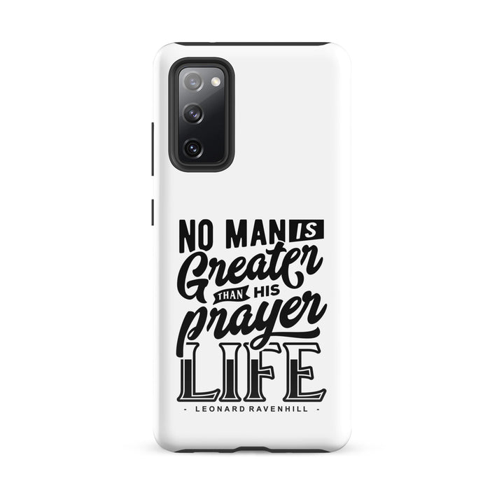 Christian Phone Case Prayer Life White for Samsung® Samsung® Phone Cases Glossy Samsung Galaxy S20 FE 