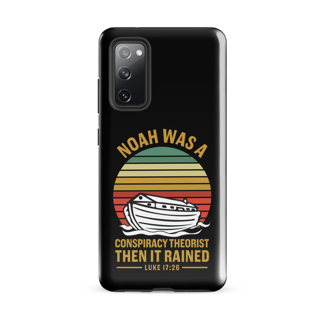 Christian Phone Case Noah Conspiracy Black for Samsung® Samsung® Phone Cases Glossy Samsung Galaxy S20 FE 