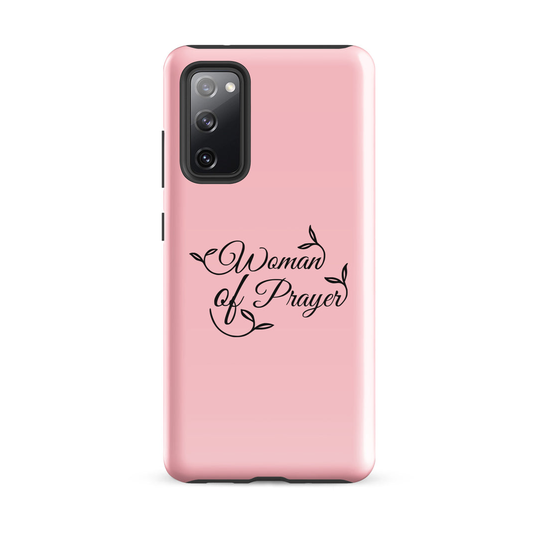 Christian Phone Case Woman of Prayer Pink for Samsung® Samsung® Phone Cases Glossy Samsung Galaxy S20 FE 