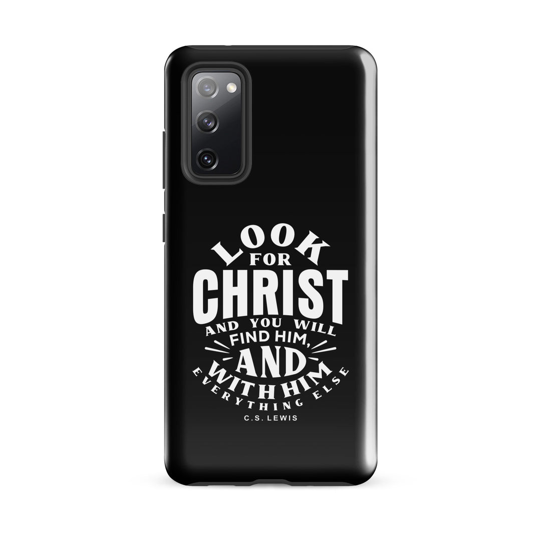 Christian Phone Case Look For Christ Black for Samsung® Samsung® Phone Cases Glossy Samsung Galaxy S20 FE 