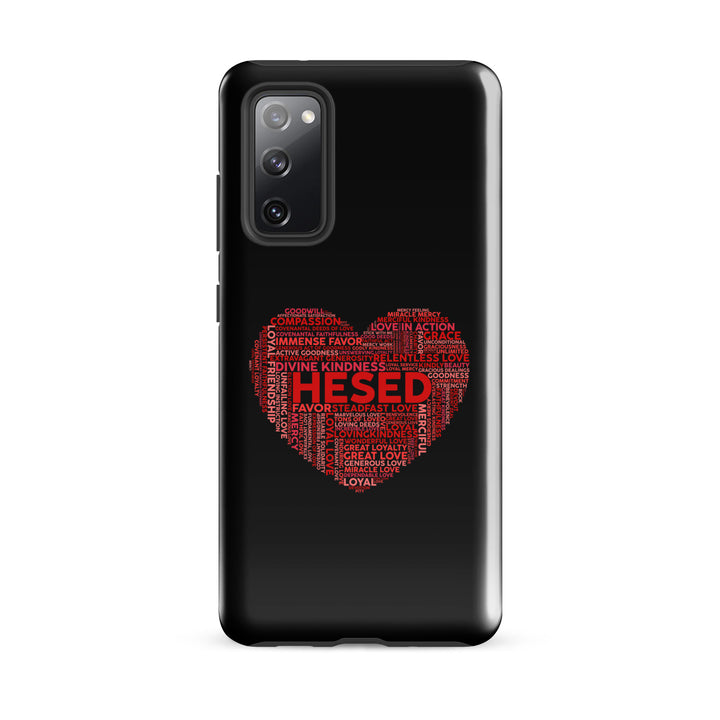 Christian Phone Case Hesed Heart Black for Samsung® Samsung® Phone Cases Glossy Samsung Galaxy S20 FE 