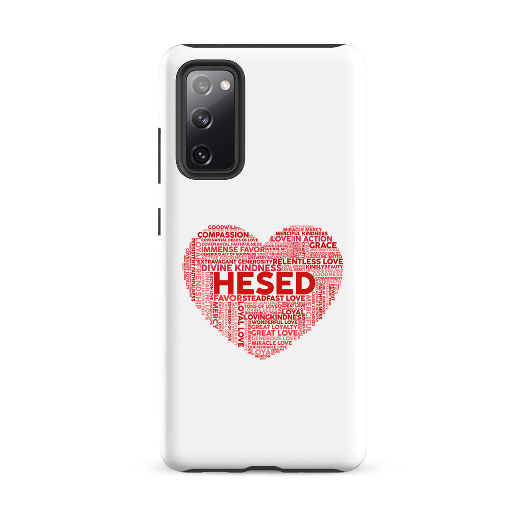 Christian Phone Case Hesed Heart White for Samsung® Samsung® Phone Cases Glossy Samsung Galaxy S20 FE 