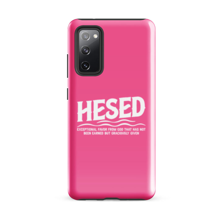 Christian Phone Case Hesed Exceptional Favor Pink for Samsung® Samsung® Phone Cases Glossy Samsung Galaxy S20 FE 