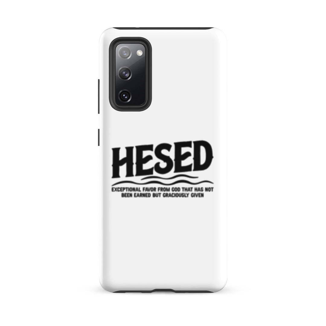 Christian Phone Case Hesed Exceptional Favor White for Samsung® Samsung® Phone Cases Glossy Samsung Galaxy S20 FE 