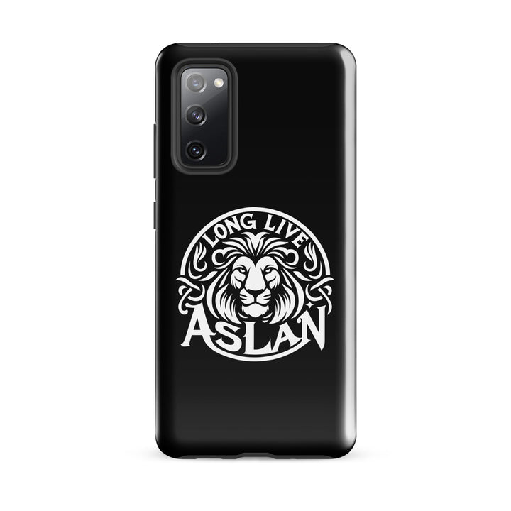 Christian Phone Case Long Live Aslan Black for Samsung® Samsung® Phone Cases Glossy Samsung Galaxy S20 FE 