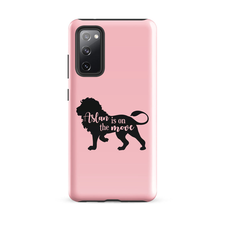 Christian Phone Case Aslan Is On The Move Pink for Samsung® Samsung® Phone Cases Glossy Samsung Galaxy S20 FE 