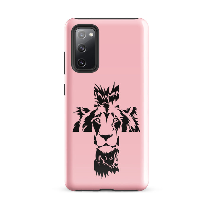 Christian Phone Case Aslan Cross Pink for Samsung® Samsung® Phone Cases Glossy Samsung Galaxy S20 FE 