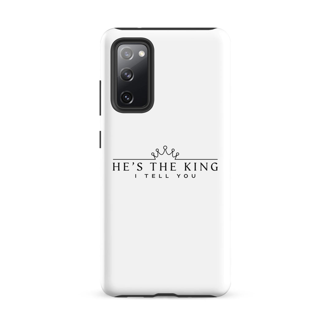 Christian Phone Case He's The King White for Samsung® Samsung® Phone Cases Glossy Samsung Galaxy S20 FE 