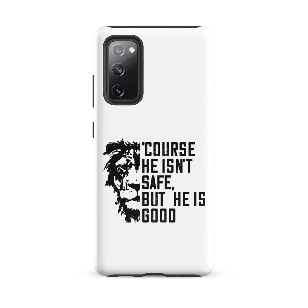 Christian Phone Case 'Course He Isn't Safe White for Samsung® Samsung® Phone Cases Glossy Samsung Galaxy S20 FE 