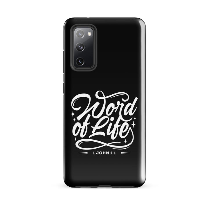 Christian Phone Case Word of Life Black for Samsung® Samsung® Phone Cases Glossy Samsung Galaxy S20 FE 