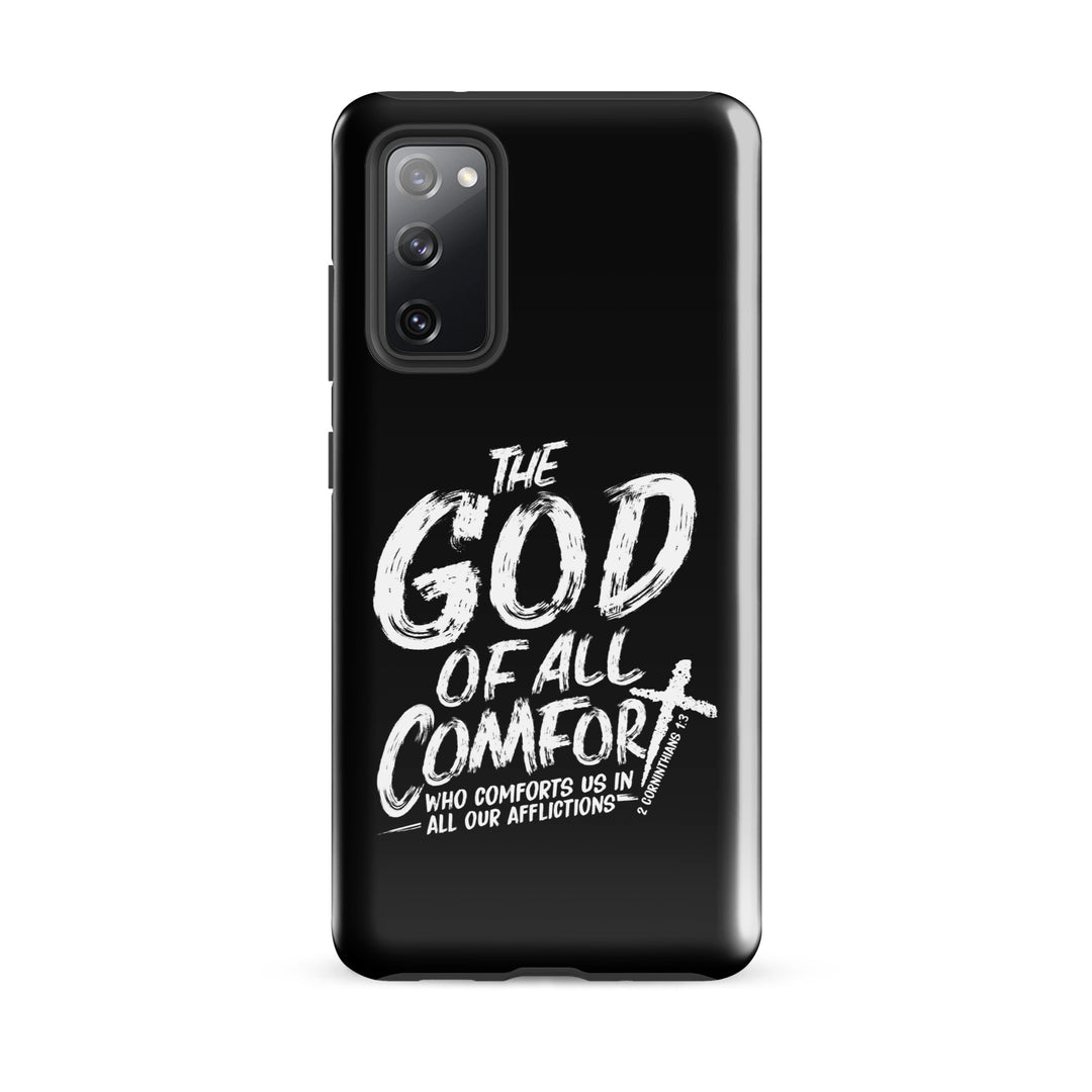 Christian Phone Case God of All Comfort Black for Samsung® Samsung® Phone Cases Glossy Samsung Galaxy S20 FE 