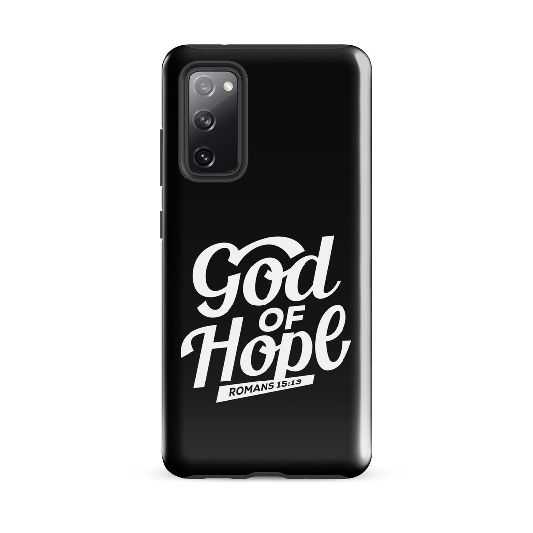 Christian Phone Case God of Hope Black for Samsung® Samsung® Phone Cases Glossy Samsung Galaxy S20 FE 