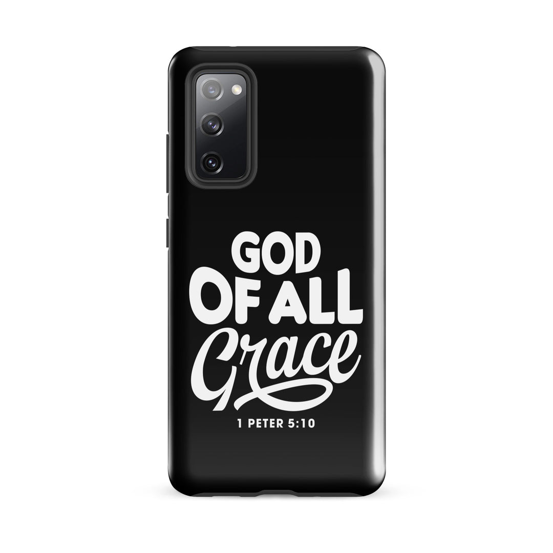 Christian Phone Case God of All Grace Black for Samsung® Samsung® Phone Cases Glossy Samsung Galaxy S20 FE 