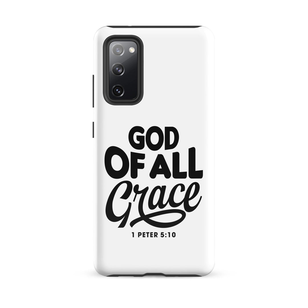 Christian Phone Case God of All Grace White for Samsung® Samsung® Phone Cases Glossy Samsung Galaxy S20 FE 