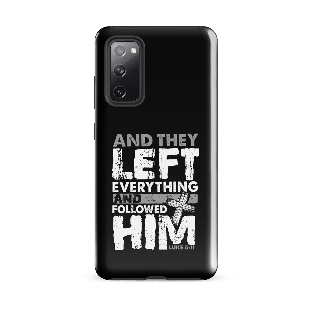 Christian Phone Case Left Everything Cross Black for Samsung® Samsung® Phone Cases Glossy Samsung Galaxy S20 FE 