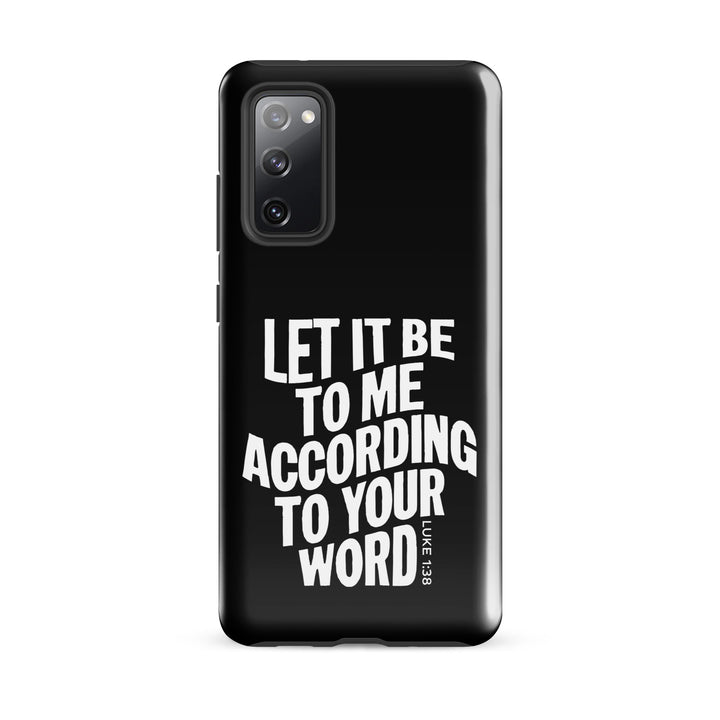 Christian Phone Case According To Your Word Black for Samsung® Samsung® Phone Cases Glossy Samsung Galaxy S20 FE 