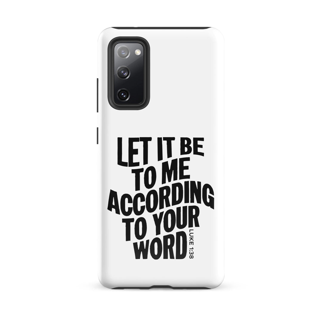 Christian Phone Case According To Your Word White for Samsung® Samsung® Phone Cases Glossy Samsung Galaxy S20 FE 